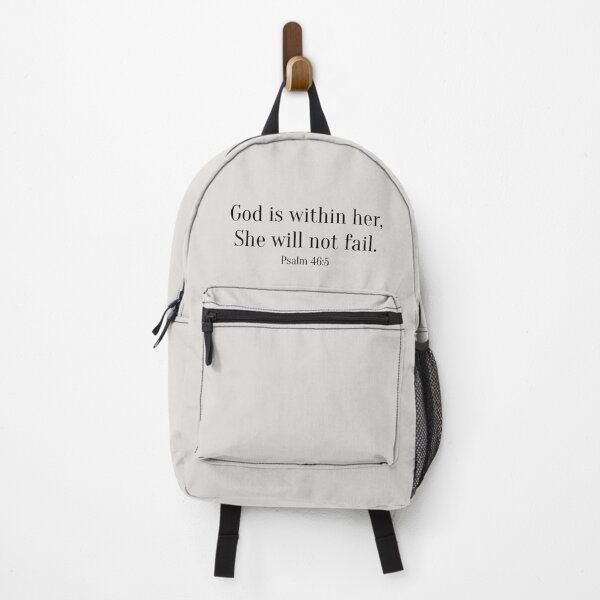 Item preview, Psalm 46:5 In Grey. God is within her, she will not fail. designed and sold by em designs.