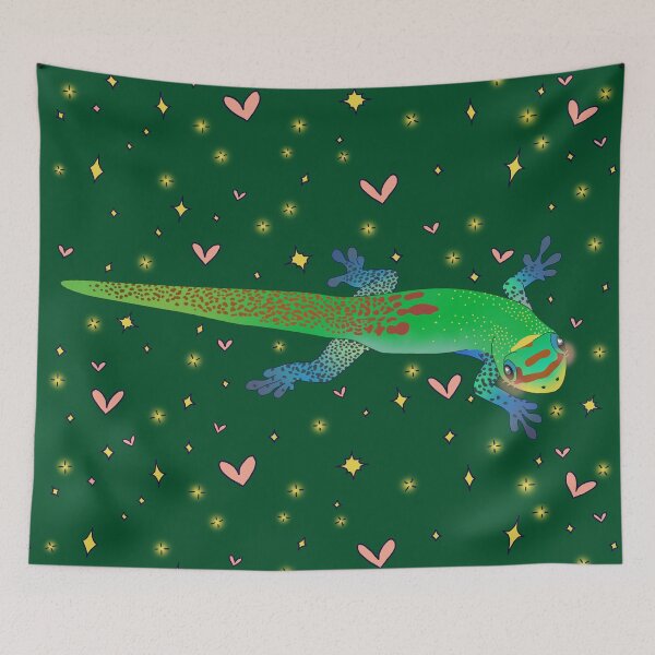 Item preview, Kawaii Gold Dust Day Gecko designed and sold by Zia Frazier.