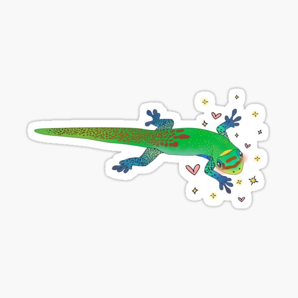 Item preview, Kawaii Gold Dust Day Gecko designed and sold by Zia Frazier.