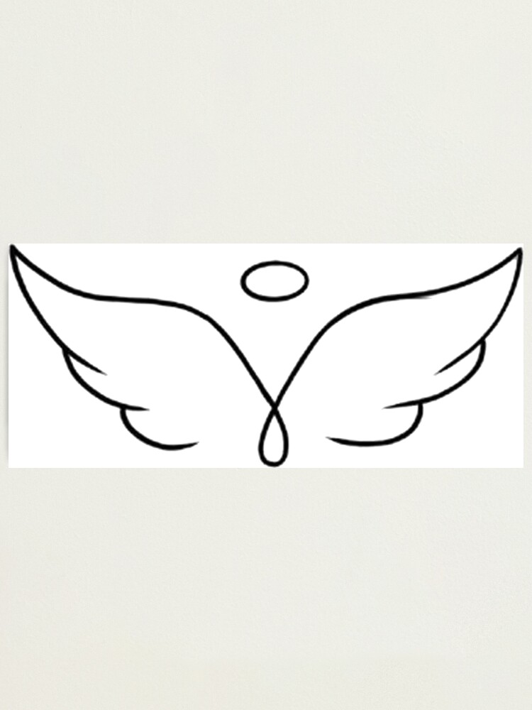 simple angel outline drawing