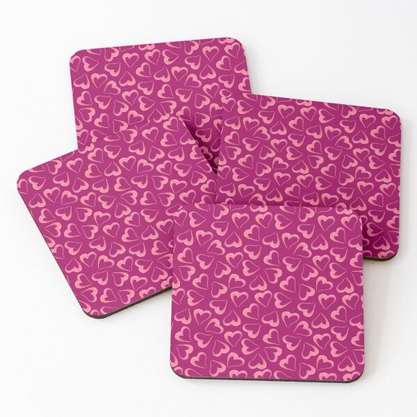 Item preview, watercolor pattern of pink hearts on a purple background for Valentine's Day designed and sold by Sunflower-7.