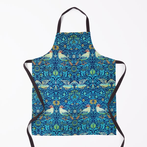 Aperçu de l'œuvre Fleurs bleues 'Birds' vintage de William Morris créée et vendue par ScavengerStyle.
