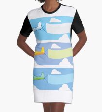 Airplane advertising Graphic T-Shirt Dress