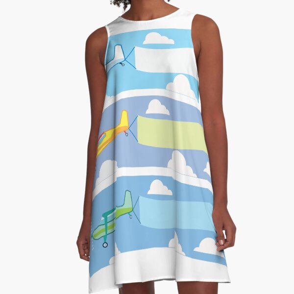 Airplane advertising A-Line Dress