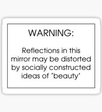 Socially Constructed Beauty Sticker