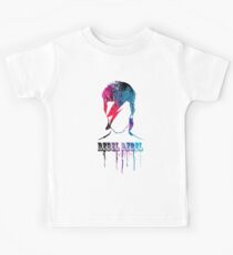 ROCK N ROLL STAR # blau / rot Kinder T-Shirt
