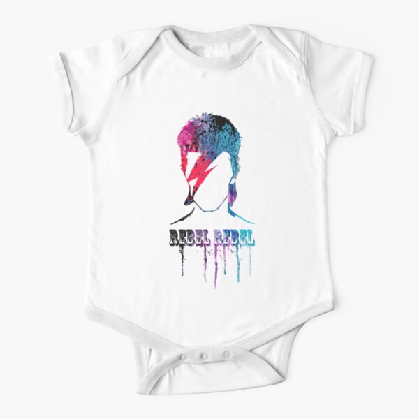 ROCK N ROLL STAR # bleu / rouge Body manches courtes