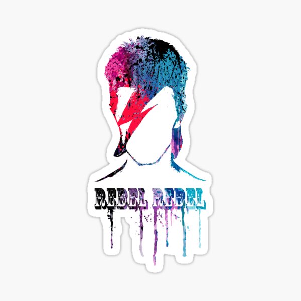 ROCK N ROLL STAR #blue/red Sticker