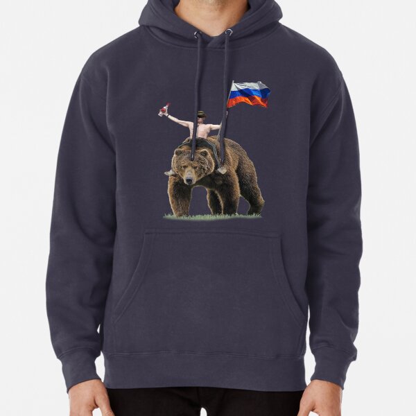 Survêtement Poutine Vodka Bear Hardbass Sweat à capuche épais