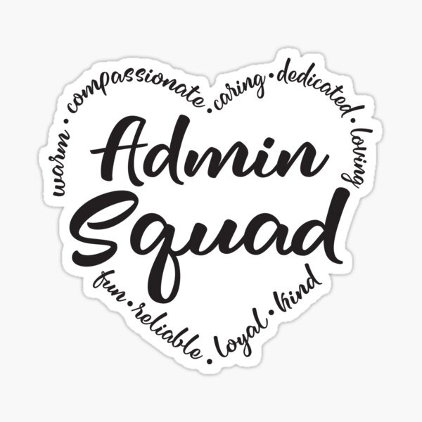 Item preview, Admin squad, Administrative assistant designed and sold by brackerdesign.
