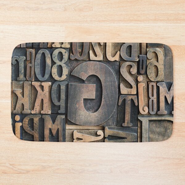 Item preview, wooden printers typeface letters designed and sold by Lefteris Betsis.