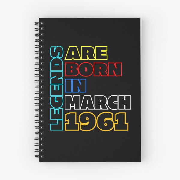Item preview, Legends are born in March 1961 - March 1961 Birthday Quote designed and sold by bluepompelmo.