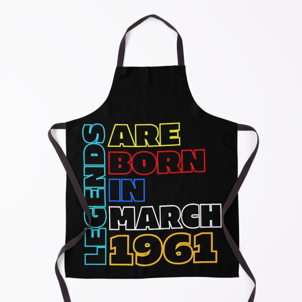 Item preview, Legends are born in March 1961 - March 1961 Birthday Quote designed and sold by bluepompelmo.