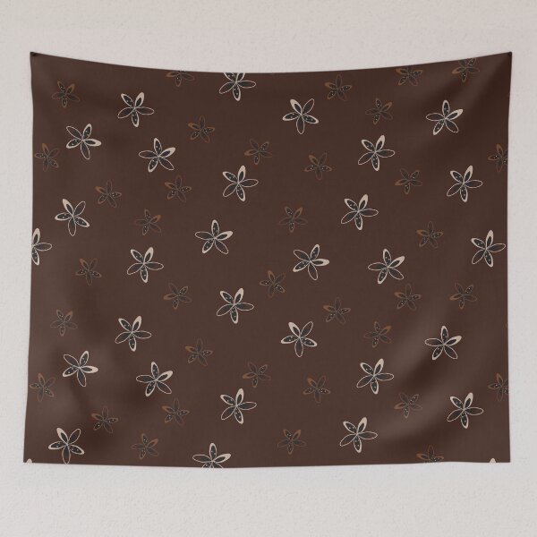 Item preview, Earth Floral dark brown designed and sold by ChantalDesign.