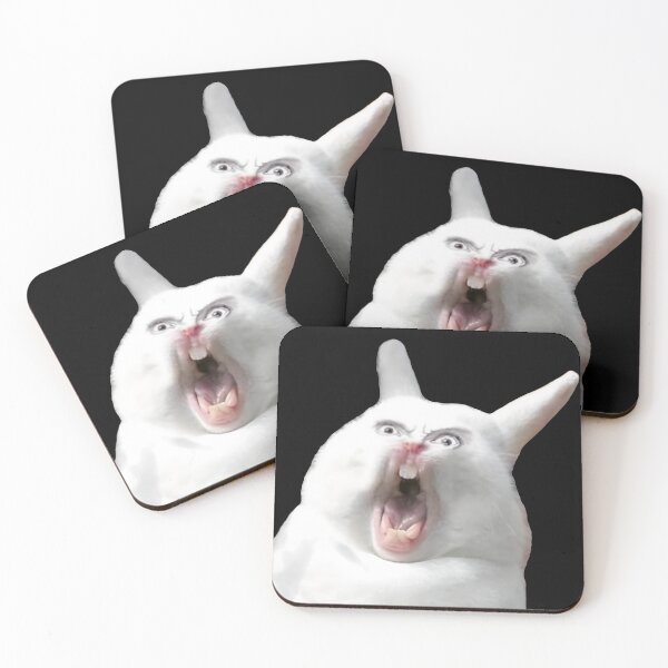 Item preview, Silly Angry Bunny Screaming Rabbit Face Funny Meme designed and sold by fomodesigns.