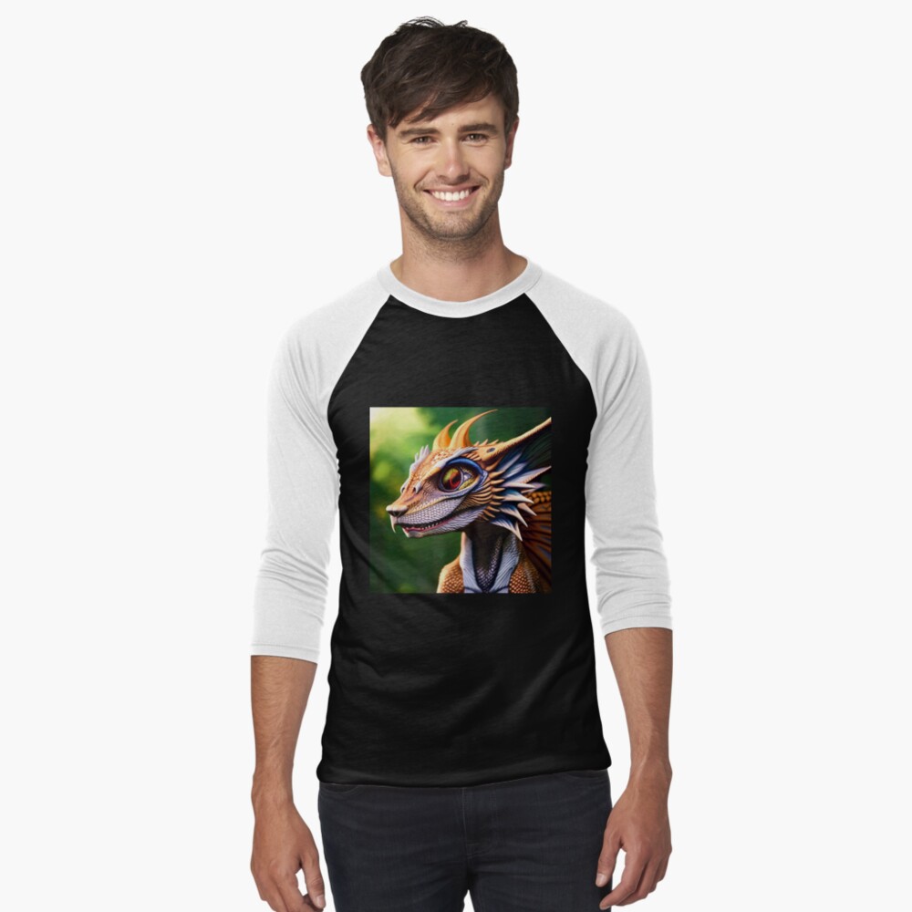 Item preview, Baseball ¾ Sleeve T-Shirt designed and sold by dragynrain.
