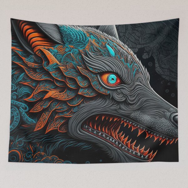 Item preview, A wolf / A.I. Art designed and sold by AeonGraphic.