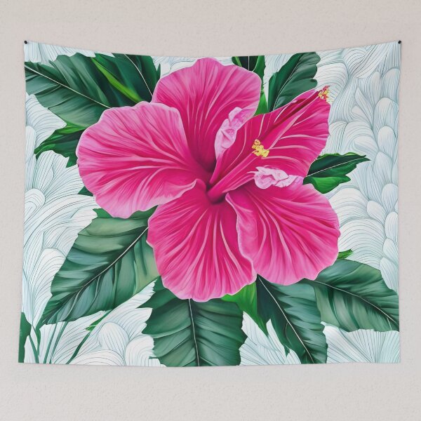 Item preview, Pink hibiscus flower designed and sold by gramizzia.