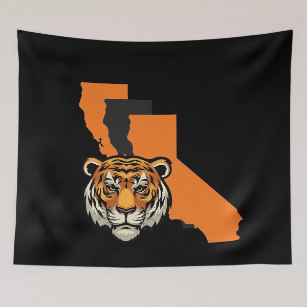 Aperçu de l'œuvre Frontière californienne, Tigres créée et vendue par LatterDaze.