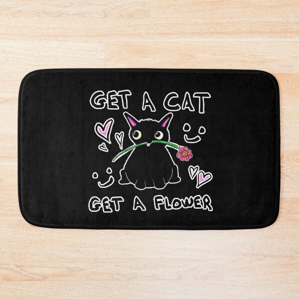 Item preview, Get A Cat, Get A Flower designed and sold by BobbyMillsArt.