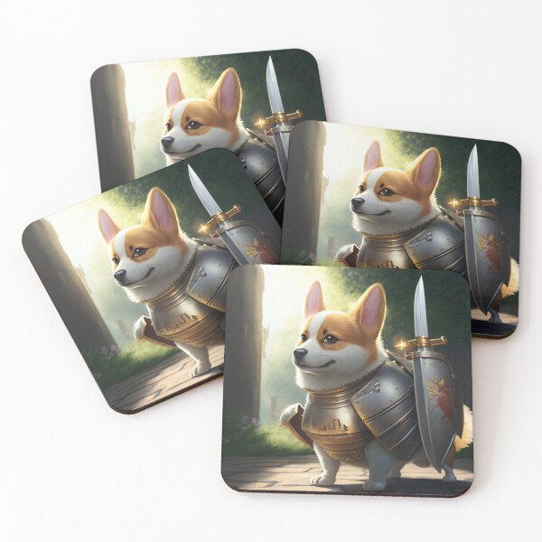 Item preview, A corgi Knight designed and sold by MondoFantasIA.