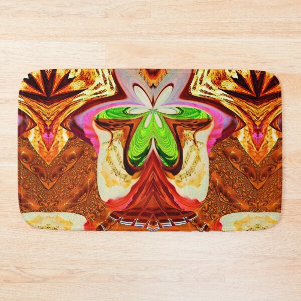 Item preview, *FUNNY ABSTRACT PAINTING ALIEN TRIBAL FACE CHOCOLATE MIXTURE MINT GREEN WITH STARRY GREEN ANISE & ROMANTIC MUSIC SCORE* designed and sold by Ralek.