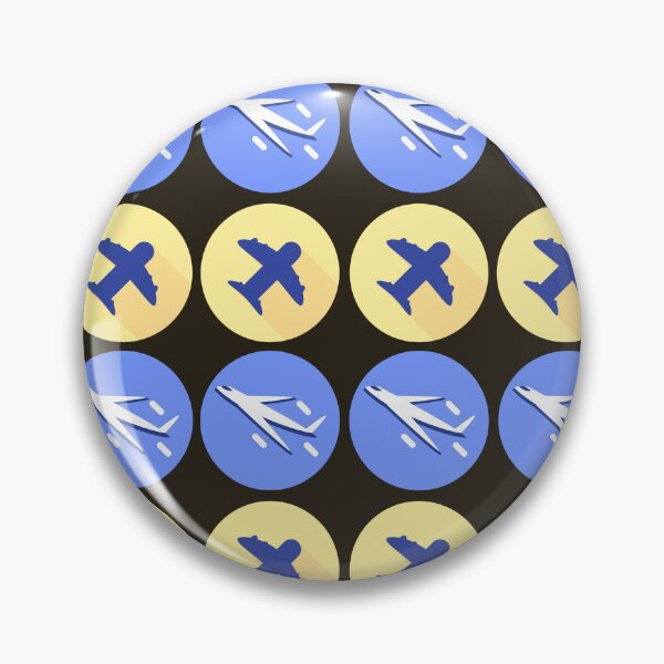 Item preview, Airplane theme, blue and yellow designed and sold by HarriPaloma.