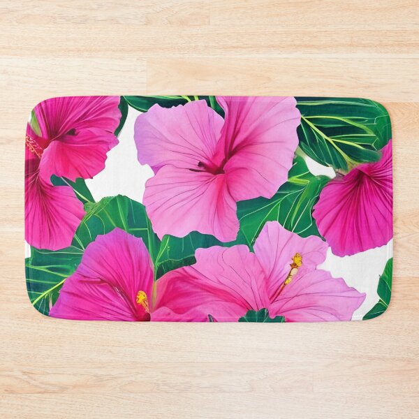 Item preview, Pink hibiscus flower pattern designed and sold by gramizzia.