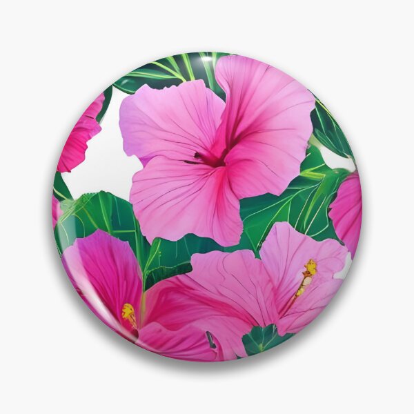 Item preview, Pink hibiscus flower pattern designed and sold by gramizzia.