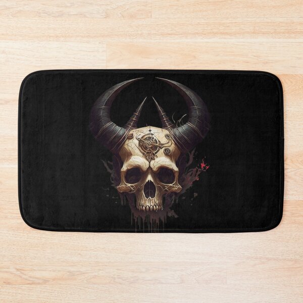 Item preview, Warrior Viking Skull with Horns Black God in Valhalla  designed and sold by CoyoteStudio.