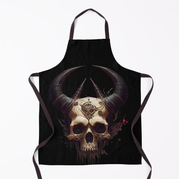 Item preview, Warrior Viking Skull with Horns Black God in Valhalla  designed and sold by CoyoteStudio.