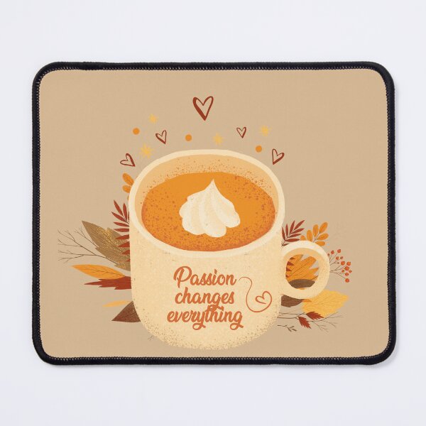 Item preview, Coffee with text passion changes everything &Tree leaves and twigs designed and sold by Ndli.