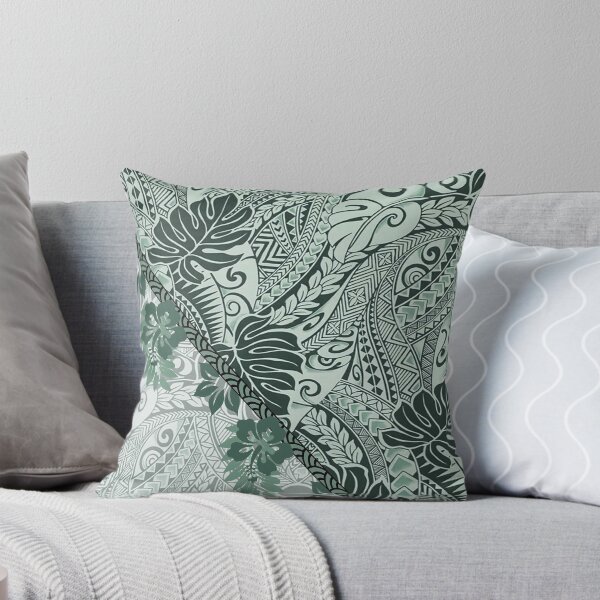 Item preview, Seafoam Green Monstera Tapa Fusion designed and sold by J Marielle Designs.