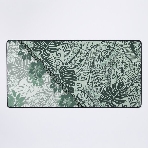 Item preview, Seafoam Green Monstera Tapa Fusion designed and sold by J Marielle Designs.