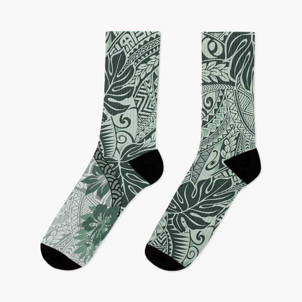 Item preview, Seafoam Green Monstera Tapa Fusion designed and sold by J Marielle Designs.
