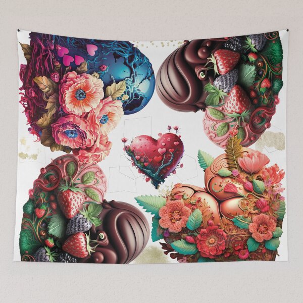Item preview, Flowers Heart Valentine's Day designed and sold by ORIGENcreate.