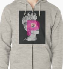 Pink Zipped Hoodie