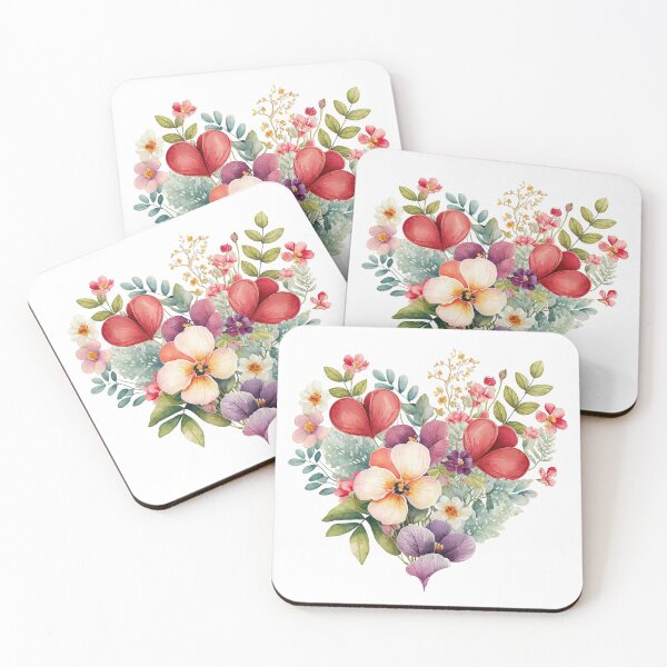 Item preview, Heartshaped Bouquet Of Colorful Flowers for Valentine's Day designed and sold by MagicSatchel.