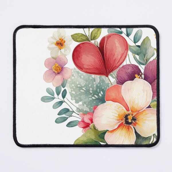 Item preview, Heartshaped Bouquet Of Colorful Flowers for Valentine's Day designed and sold by MagicSatchel.