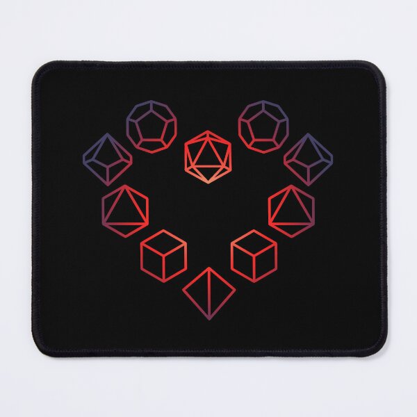 Item preview, Heart Made From Dice - red/blue gradient designed and sold by markeralchemy.