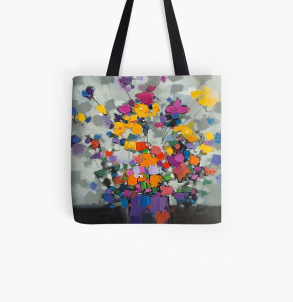 Floral Spectrum 2 All Over Print Tote Bag