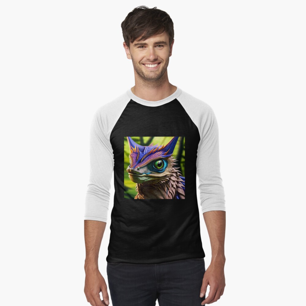 Item preview, Baseball ¾ Sleeve T-Shirt designed and sold by dragynrain.
