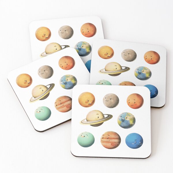 Item preview, Planets of Solar System Pack cute kawaii - learn astronomy gift designed and sold by celestevolta.