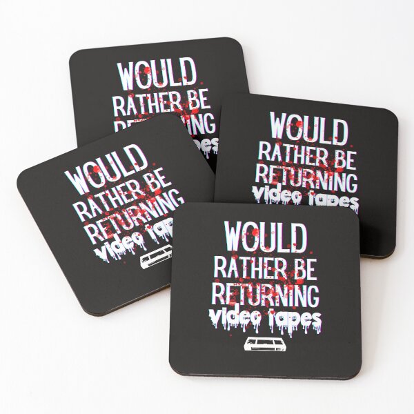 Item preview, Would Rather Be Returning Video Tapes Patrick Bateman designed and sold by scoutsunlimited.