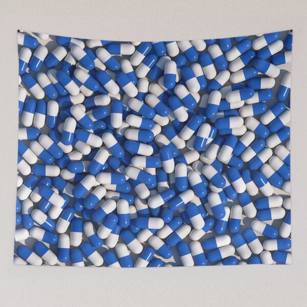 Item preview, White Blue Akira Pills designed and sold by jumpercat.