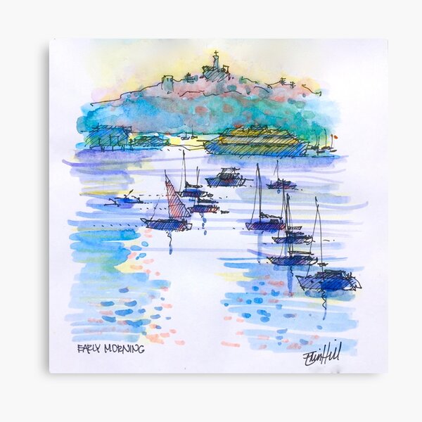 Item preview, Early Morning Manly, Sydney designed and sold by ErinHillStudio.