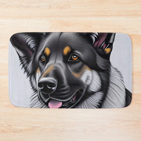 Item preview, Cute German shepherd puppy, charcoal drawing, Ai Generated Art  designed and sold by ACC .