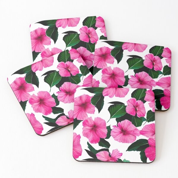 Item preview, Pink hibiscus flower background designed and sold by gramizzia.