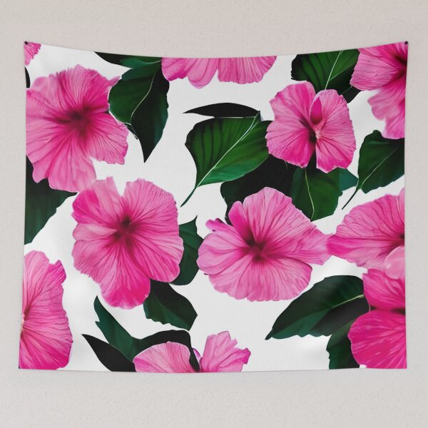 Item preview, Pink hibiscus flower background designed and sold by gramizzia.