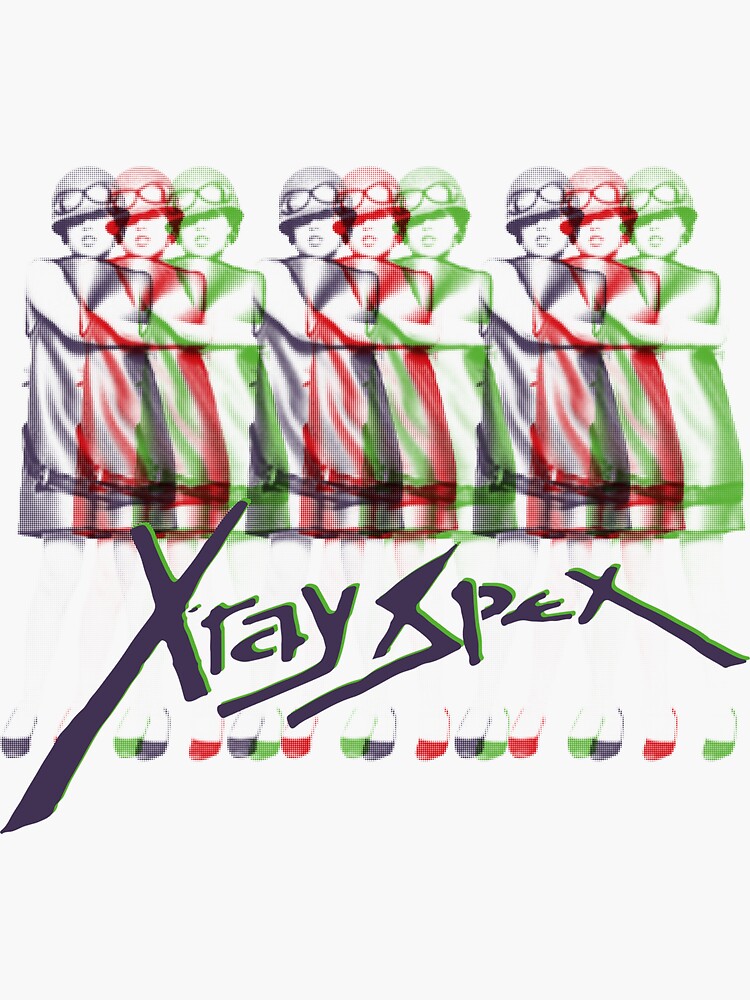 "XRay Spex Poly styrene " Sticker for Sale by GRAFIKA65 Redbubble